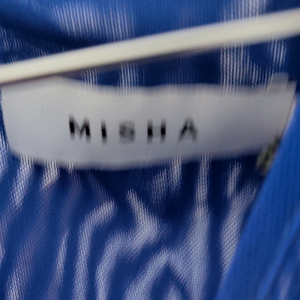 Misha Zoey long mesh Dress